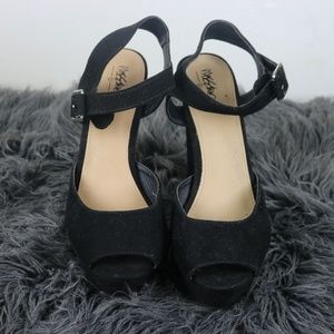 Target Black Chunky Women's Heels LIGHTLY WORN